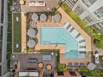 Resort-style pool with sundeck
